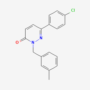 6-(4-Chlorophenyl)-2-[(3-methylphenyl)methyl]pyridazin-3-one
