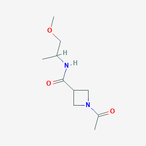 molecular formula C10H18N2O3 B2920040 1-acetyl-N-(1-methoxypropan-2-yl)azetidine-3-carboxamide CAS No. 1428362-61-1