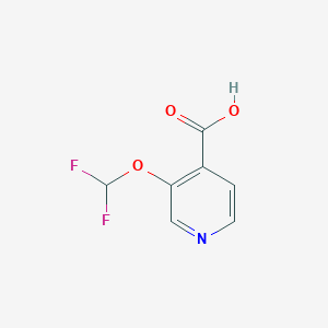 molecular formula C7H5F2NO3 B2920051 3-(Difluoromethoxy)isonicotinic acid CAS No. 1211526-06-5