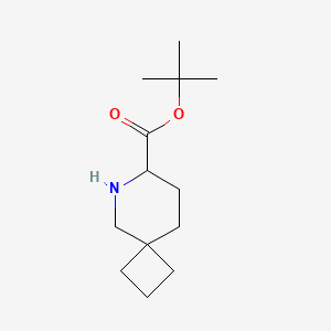 molecular formula C13H23NO2 B2920053 Tert-butyl 6-azaspiro[3.5]nonane-7-carboxylate CAS No. 2287262-49-9