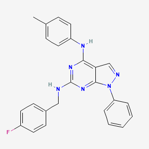 N~6~-(4-fluorobenzyl)-N~4~-(4-methylphenyl)-1-phenyl-1H-pyrazolo[3,4-d]pyrimidine-4,6-diamine