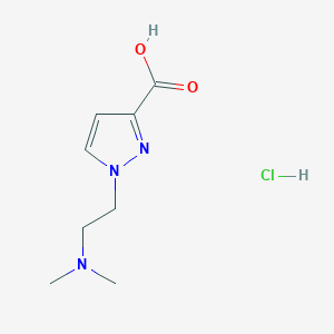 1-[2-(dimethylamino)ethyl]-1H-pyrazole-3-carboxylic acid hydrochloride
