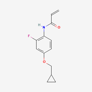 N-[4-(Cyclopropylmethoxy)-2-fluorophenyl]prop-2-enamide