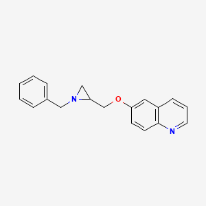 molecular formula C19H18N2O B2920090 6-[(1-Benzylaziridin-2-yl)methoxy]quinoline CAS No. 2411237-58-4