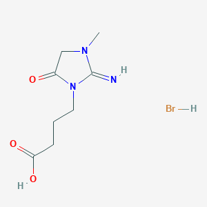 4-(2-Imino-3-methyl-5-oxoimidazolidin-1-yl)butanoic acid hydrobromide