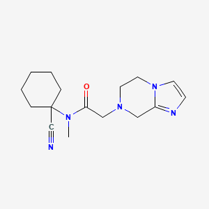 N-(1-cyanocyclohexyl)-2-{5H,6H,7H,8H-imidazo[1,2-a]pyrazin-7-yl}-N-methylacetamide
