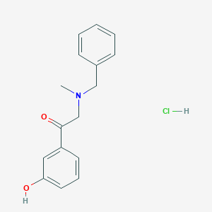 molecular formula C16H18ClNO2 B029201 苄基(3-羟基苯甲酰)甲基氯化铵 CAS No. 71786-67-9