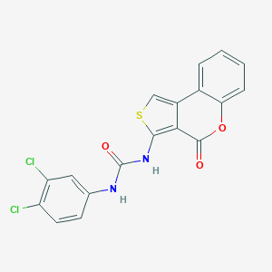 N-(3,4-dichlorophenyl)-N'-(4-oxo-4H-thieno[3,4-c]chromen-3-yl)urea