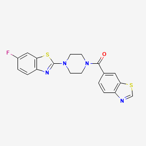 Benzo[d]thiazol-6-yl(4-(6-fluorobenzo[d]thiazol-2-yl)piperazin-1-yl)methanone