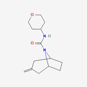 3-Methylidene-N-(oxan-4-yl)-8-azabicyclo[3.2.1]octane-8-carboxamide