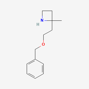 2-Methyl-2-(2-phenylmethoxyethyl)azetidine