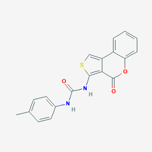 molecular formula C19H14N2O3S B292013 N-(4-methylphenyl)-N'-(4-oxo-4H-thieno[3,4-c]chromen-3-yl)urea 