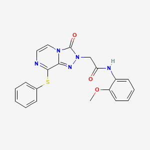 N-(2-methoxyphenyl)-2-(3-oxo-8-(phenylthio)-[1,2,4]triazolo[4,3-a]pyrazin-2(3H)-yl)acetamide