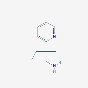 molecular formula C10H16N2 B2920168 2-Methyl-2-pyridin-2-ylbutan-1-amine CAS No. 1501793-70-9