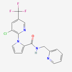 1-[3-chloro-5-(trifluoromethyl)-2-pyridinyl]-N-(2-pyridinylmethyl)-1H-pyrrole-2-carboxamide