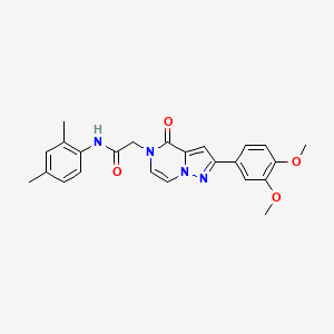 2-(2-(3,4-dimethoxyphenyl)-4-oxopyrazolo[1,5-a]pyrazin-5(4H)-yl)-N-(2,4-dimethylphenyl)acetamide