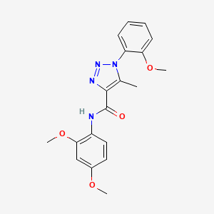 molecular formula C19H20N4O4 B2920191 N-(2,4-dimethoxyphenyl)-1-(2-methoxyphenyl)-5-methyl-1H-1,2,3-triazole-4-carboxamide CAS No. 895643-65-9