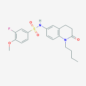 molecular formula C20H23FN2O4S B2920194 N-(1-butyl-2-oxo-1,2,3,4-tetrahydroquinolin-6-yl)-3-fluoro-4-methoxybenzenesulfonamide CAS No. 946326-06-3