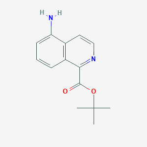 molecular formula C14H16N2O2 B2920213 Tert-butyl 5-aminoisoquinoline-1-carboxylate CAS No. 2287272-28-8