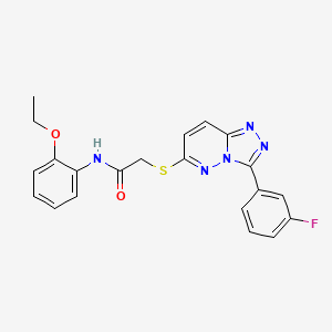 N-(2-ethoxyphenyl)-2-((3-(3-fluorophenyl)-[1,2,4]triazolo[4,3-b]pyridazin-6-yl)thio)acetamide