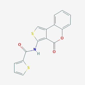 molecular formula C16H9NO3S2 B292024 N-(4-oxo-4H-thieno[3,4-c]chromen-3-yl)-2-thiophenecarboxamide 