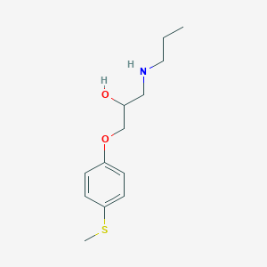 molecular formula C13H21NO2S B2920242 1-[4-(Methylsulfanyl)phenoxy]-3-(propylamino)propan-2-ol CAS No. 1408361-21-6