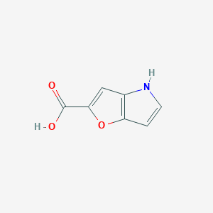 molecular formula C7H5NO3 B2920247 4H-呋喃[3,2-b]吡咯-2-羧酸 CAS No. 1368193-82-1
