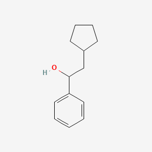 2-Cyclopentyl-1-phenylethan-1-ol