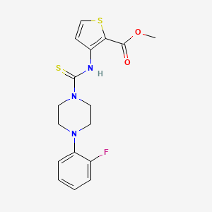 Methyl 3-({[4-(2-fluorophenyl)piperazin-1-yl]carbonothioyl}amino)thiophene-2-carboxylate