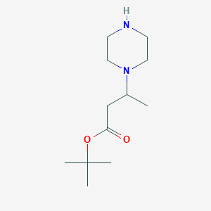 Tert-butyl 3-piperazin-1-ylbutanoate