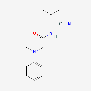 molecular formula C15H21N3O B2920270 N-(1-cyano-1,2-dimethylpropyl)-2-[methyl(phenyl)amino]acetamide CAS No. 1355478-57-7