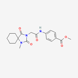 Methyl 4-(2-(1-methyl-2,4-dioxo-1,3-diazaspiro[4.5]decan-3-yl)acetamido)benzoate