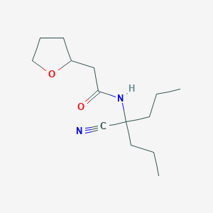 N-(1-cyano-1-propylbutyl)-2-(oxolan-2-yl)acetamide