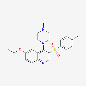 6-Ethoxy-3-(4-methylphenyl)sulfonyl-4-(4-methylpiperazin-1-yl)quinoline