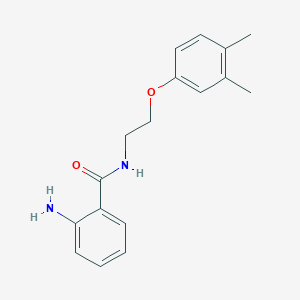 molecular formula C17H20N2O2 B2920306 2-amino-N-[2-(3,4-dimethylphenoxy)ethyl]benzamide CAS No. 902638-44-2