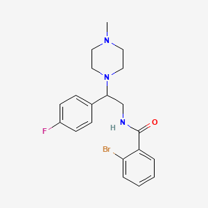 molecular formula C20H23BrFN3O B2920319 2-溴-N-(2-(4-氟苯基)-2-(4-甲基哌嗪-1-基)乙基)苯甲酰胺 CAS No. 898430-72-3