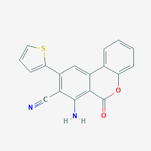 7-amino-6-oxo-9-(2-thienyl)-6H-benzo[c]chromene-8-carbonitrile