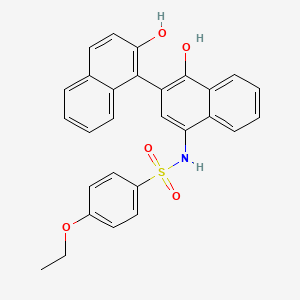 N-{1',2-dihydroxy-[1,2'-binaphthalene]-4'-yl}-4-ethoxybenzene-1-sulfonamide