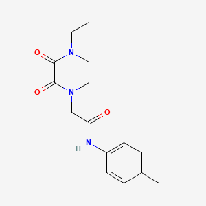 2-(4-ethyl-2,3-dioxopiperazin-1-yl)-N-(p-tolyl)acetamide