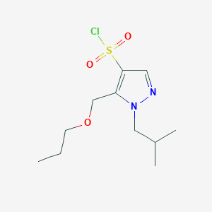 1-isobutyl-5-(propoxymethyl)-1H-pyrazole-4-sulfonyl chloride