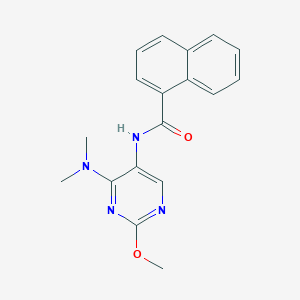 N-(4-(dimethylamino)-2-methoxypyrimidin-5-yl)-1-naphthamide