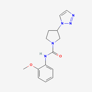N-(2-methoxyphenyl)-3-(1H-1,2,3-triazol-1-yl)pyrrolidine-1-carboxamide