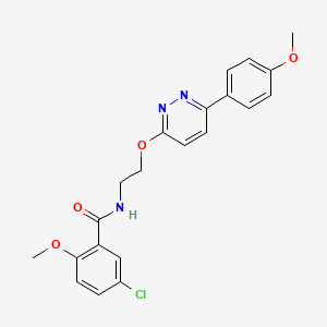 5-chloro-2-methoxy-N-(2-{[6-(4-methoxyphenyl)pyridazin-3-yl]oxy}ethyl)benzamide