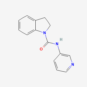 molecular formula C14H13N3O B2920373 N-(pyridin-3-yl)indoline-1-carboxamide CAS No. 205192-68-3