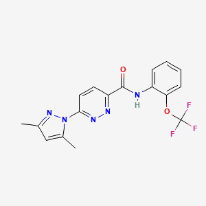 6-(3,5-dimethyl-1H-pyrazol-1-yl)-N-(2-(trifluoromethoxy)phenyl)pyridazine-3-carboxamide