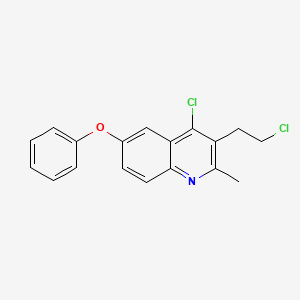 4-Chloro-3-(2-chloroethyl)-2-methyl-6-phenoxyquinoline