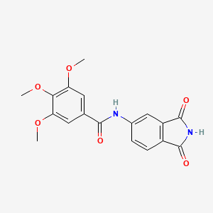 N-(1,3-dioxoisoindol-5-yl)-3,4,5-trimethoxybenzamide