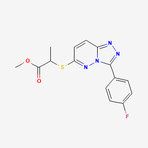 Methyl 2-{[3-(4-fluorophenyl)[1,2,4]triazolo[4,3-b]pyridazin-6-yl]thio}propanoate