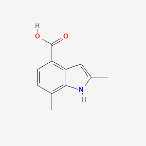 2,7-Dimethyl-1H-indole-4-carboxylic acid