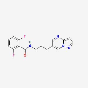 2,6-difluoro-N-(3-(2-methylpyrazolo[1,5-a]pyrimidin-6-yl)propyl)benzamide